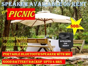 picnic speaker on rent